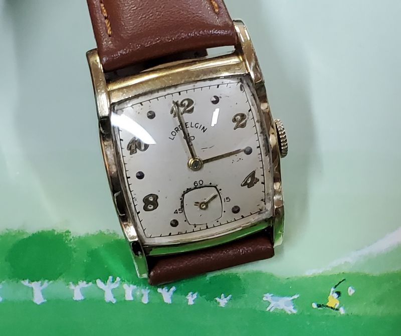 ロードエルジン【USA】変形角型・紳士手巻き・スモールセコンド付きの人気者・１９６０年代〜 - アンティーク時計専門店 時計屋なかの