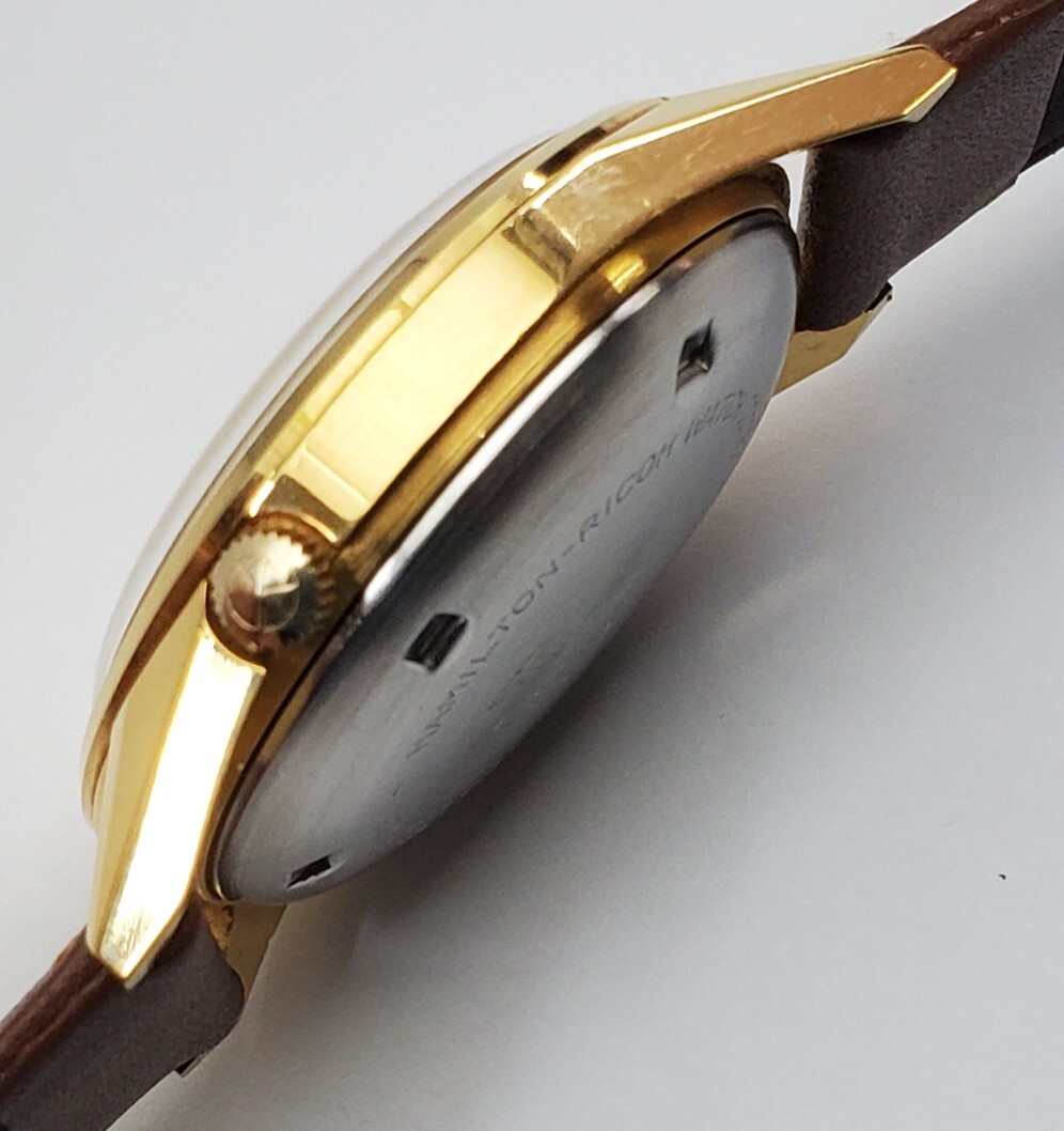 画像: ハミルトンリコー・電磁天府式腕時計・デッドのような美品・希少品・【１９６２年・昭和３７年・１２月〜】