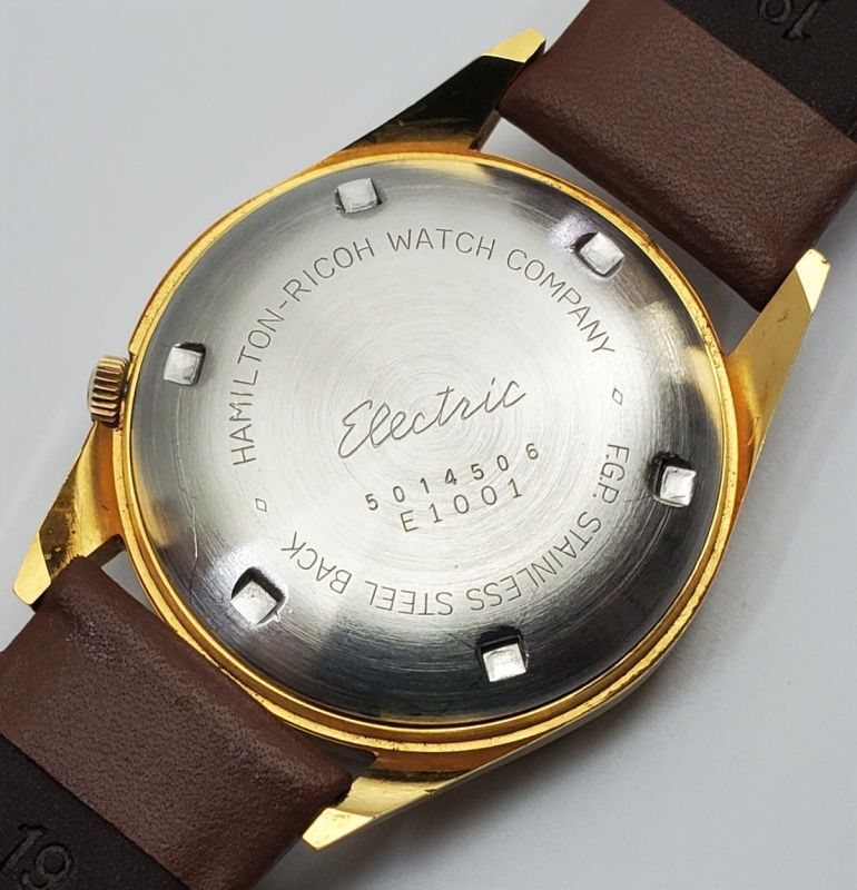 画像: ハミルトンリコー・電磁天府式腕時計・デッドのような美品・希少品・【１９６２年・昭和３７年・１２月〜】
