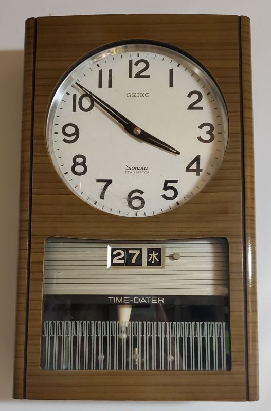 超歓迎 SEIKO ソノーラ トランジスター 電池式振り子時計 昭和40年代