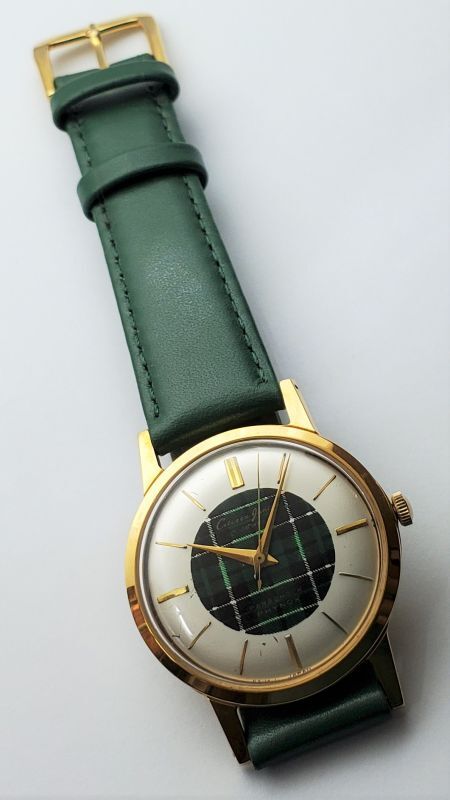 シチズン・ジュニア・紳士手巻き・希少なチェック柄文字板・デッドのケースを使用しています。・【１９５８年・昭和３３年・１２月〜】 - アンティーク時計専門店  時計屋なかの