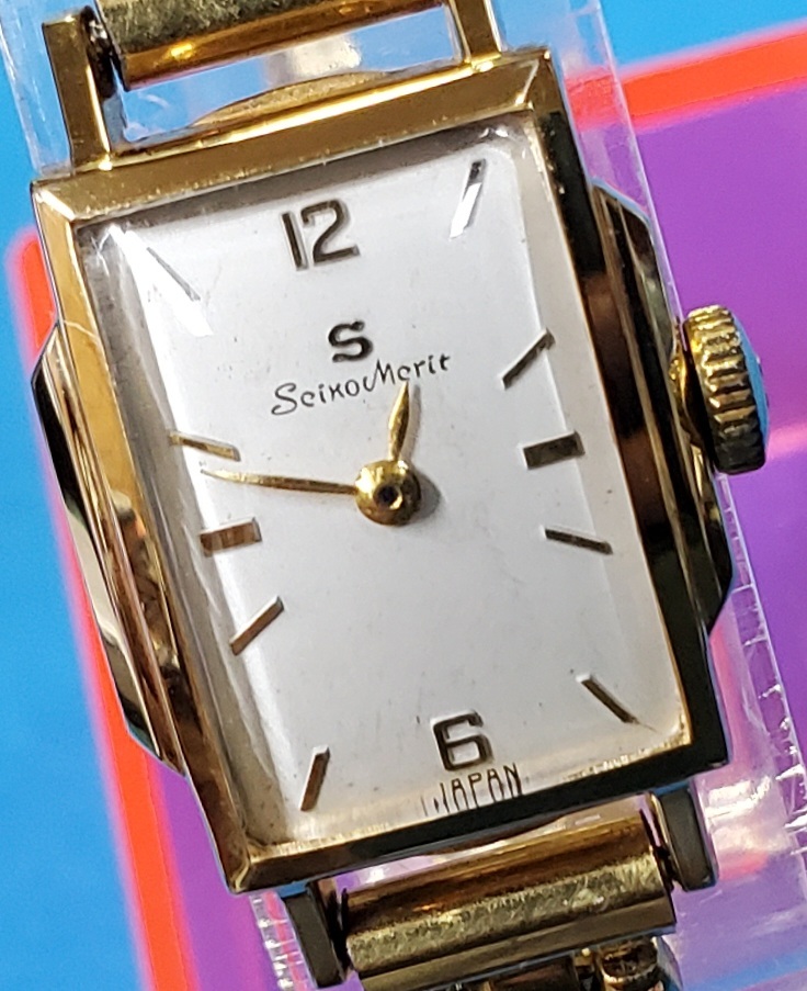 アンティーク SEIKO メリット 手巻き時計 - 腕時計