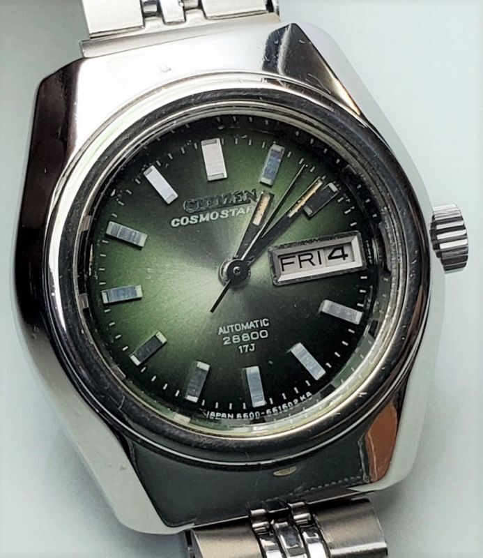 ベルト シチズン 自動巻き アンティーク腕時計 70年代 ARZog