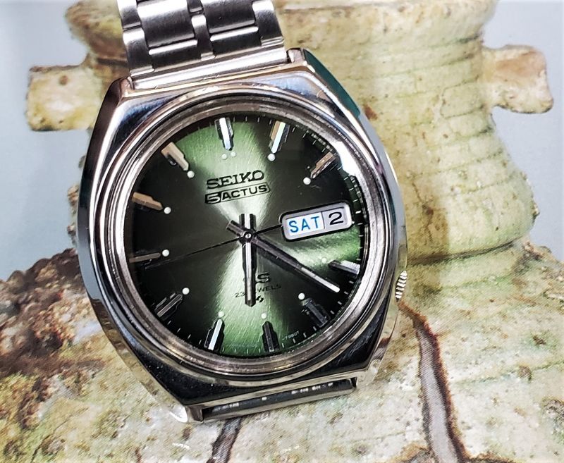 BY2 SEIKO セイコー ファイブ アクタス 自動巻き グリーン 1973年-