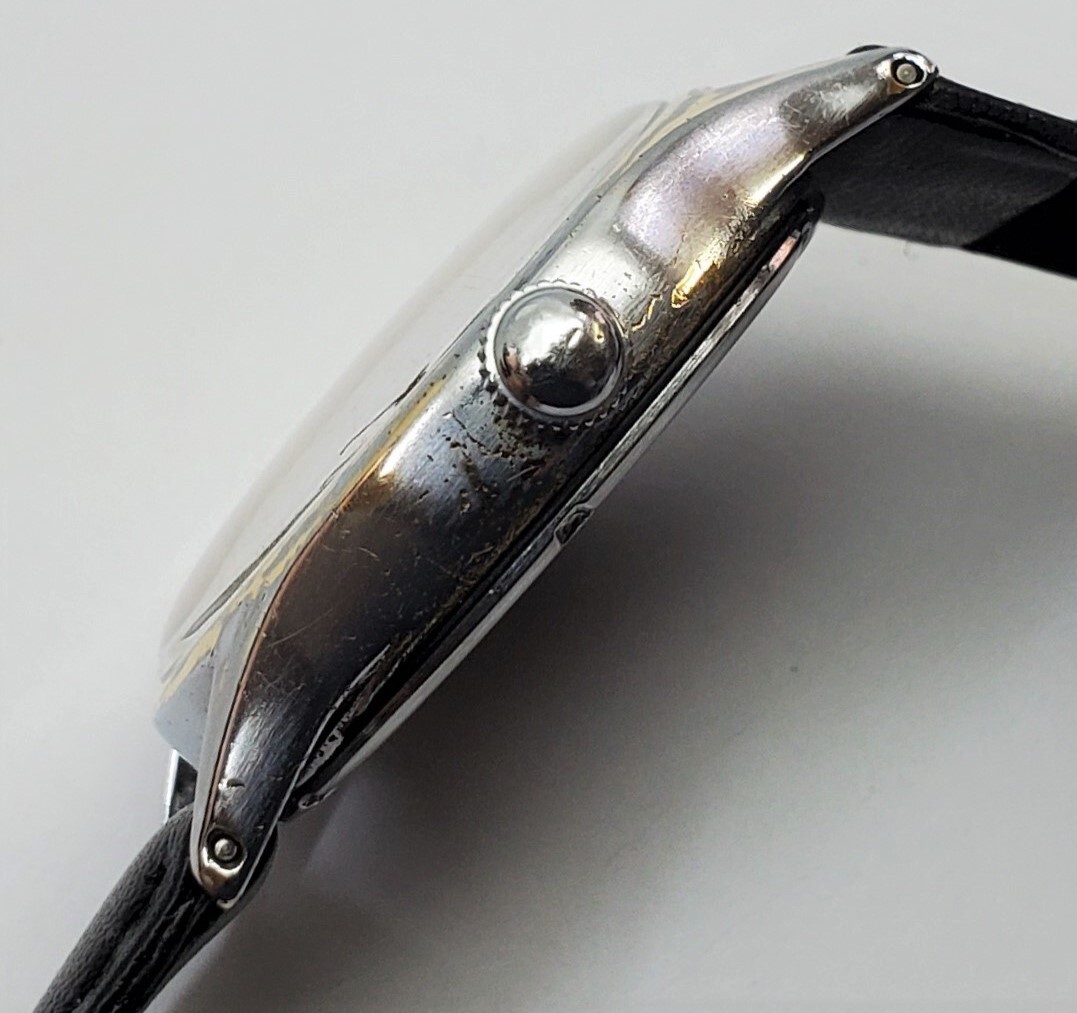 画像: BANNER・スイス製の紳士用手巻・オール数字インデックス・１９５０年から１９６０年代