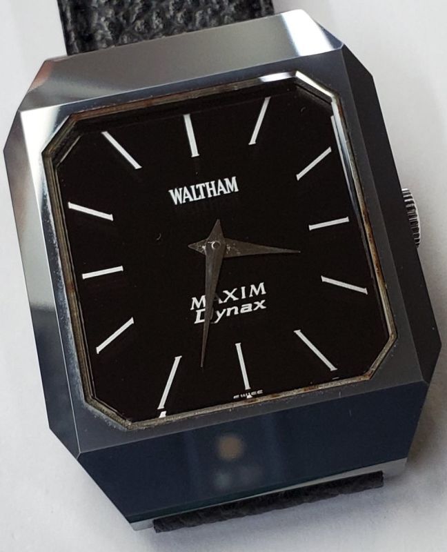 WALTHAM Maxim ブルー文字盤 ラウンド アナログ ウォルサムクォーツ - 時計