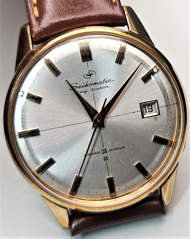 大夢屋アンティーク腕時計　セイコー　セイコーマチックセルフデイト　メンズ自動巻き腕時計