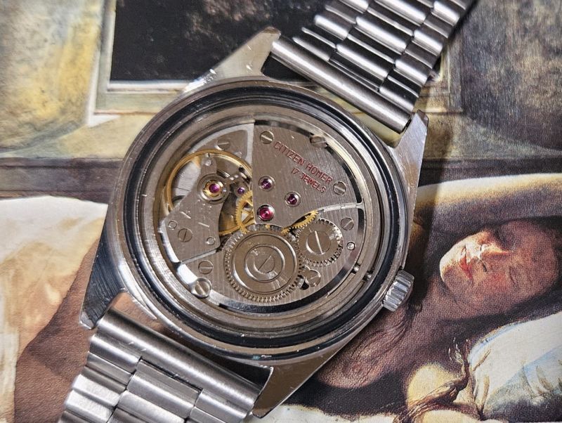 シチズンアンティーク【ホーマーデート】17 石。1962年手巻き腕時計-