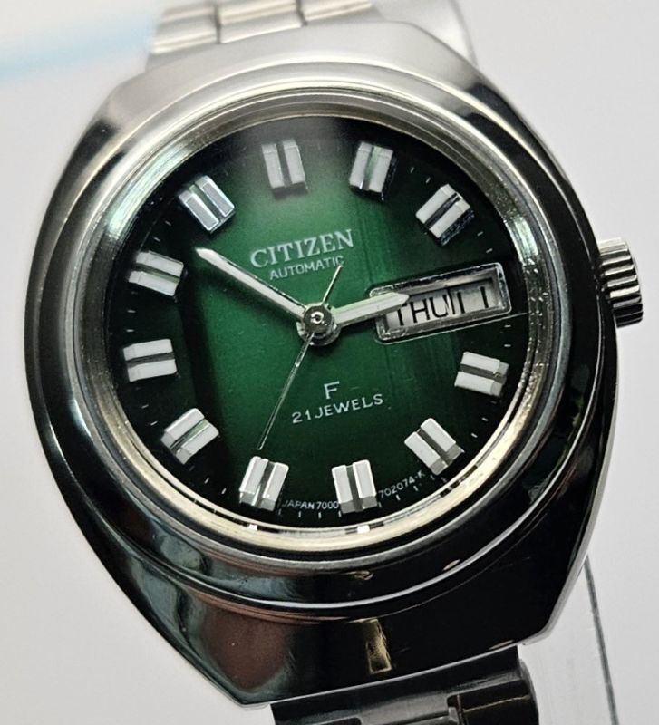シチズン CITIZEN AUTOMATIC F 21jewelsレディース - 腕時計(アナログ)