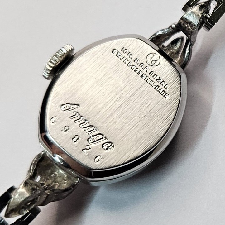 画像: イメージ・スイス製婦人用手巻・内面カットラスの、お洒落な時計・１９６０年代