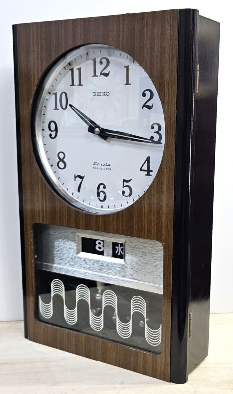 画像: セイコー・ソノーラ・トランジスタ掛け時計・電池式・【貴重な時計になりました】・昭和４０年代[