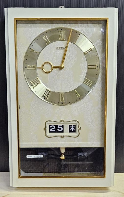 画像1: セイコー・ソノーラ・トランジスタ掛け時計・デッドストック・電池式・【貴重な時計になりました】・追い打ち式時報音・昭和４０年代